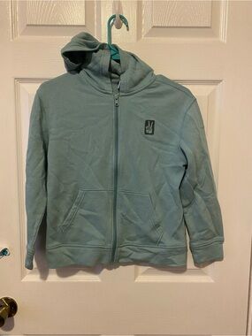 Old Navy Kids Hooded Zip Jacket - Seafoam Green
